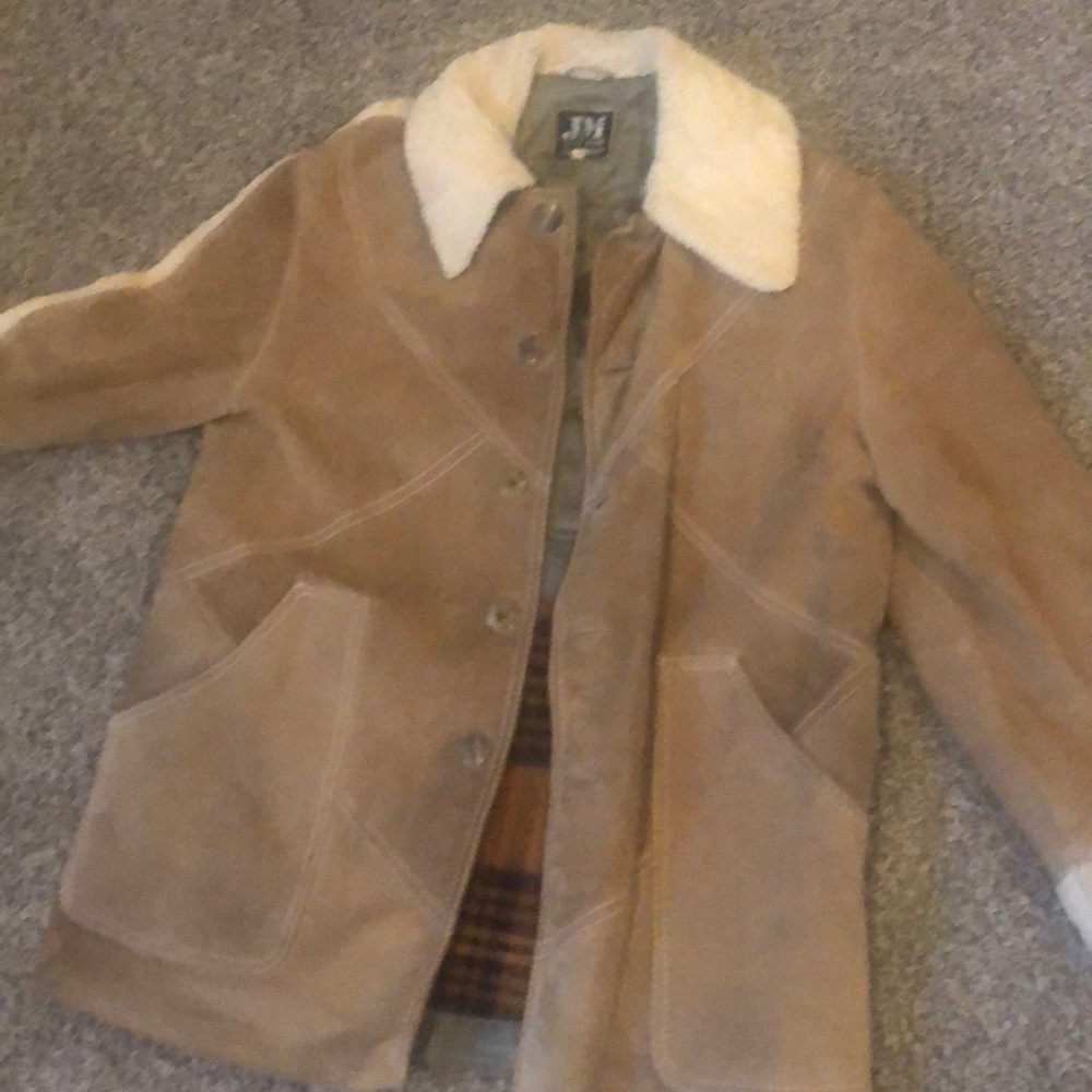 Men’s Shearling Coat Size 44 Good Used Condition